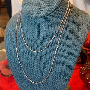 BNWT 36” Italian made .925 w/14k Rose Gold Overlay